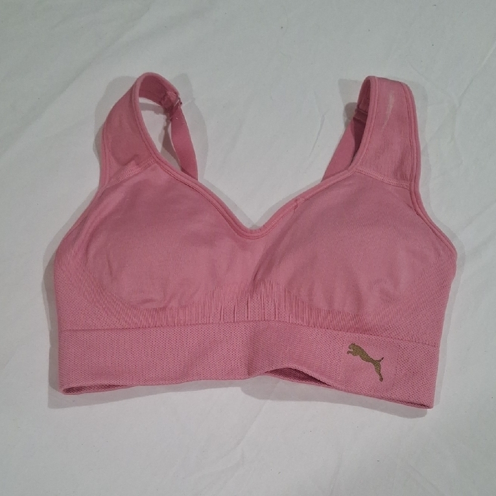 Puma Women's Blush Pink Sports Bra Size S